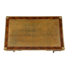 French Mid-19th Century Louis XV Style Tulipwood and Kingwood Bureau Plat