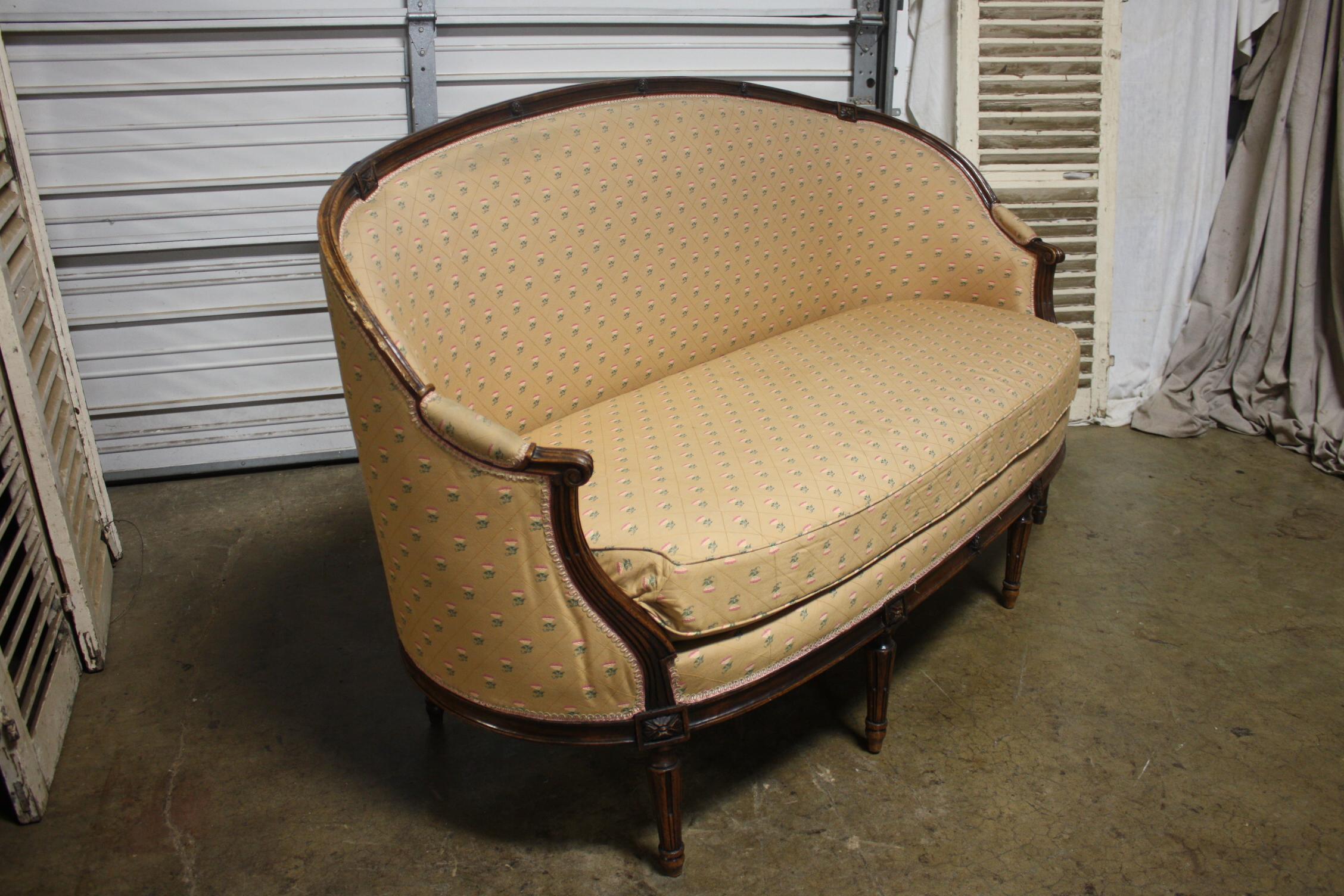 French Mid-19th Century Louis XVI Canape For Sale 8