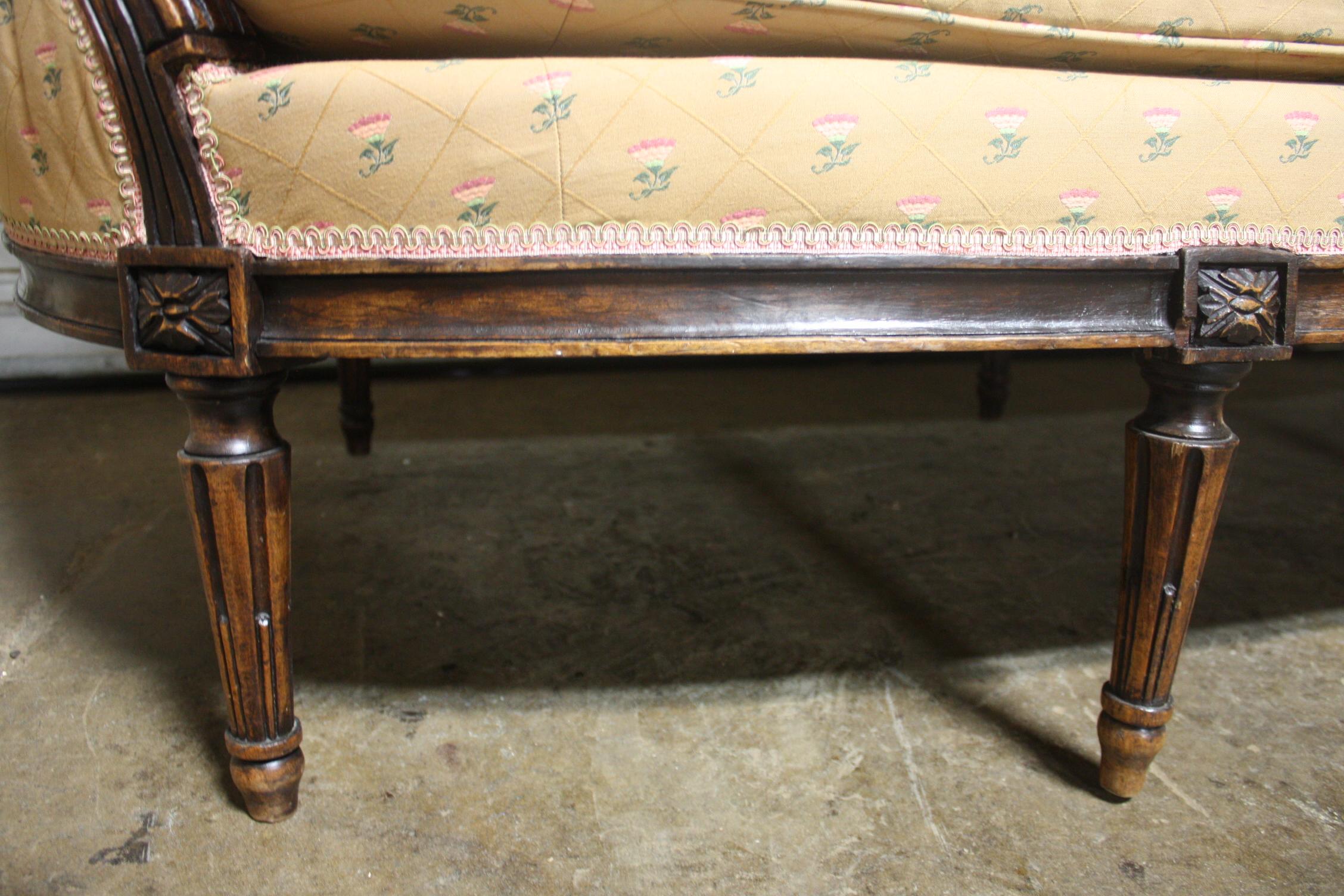 French Mid-19th Century Louis XVI Canape For Sale 2