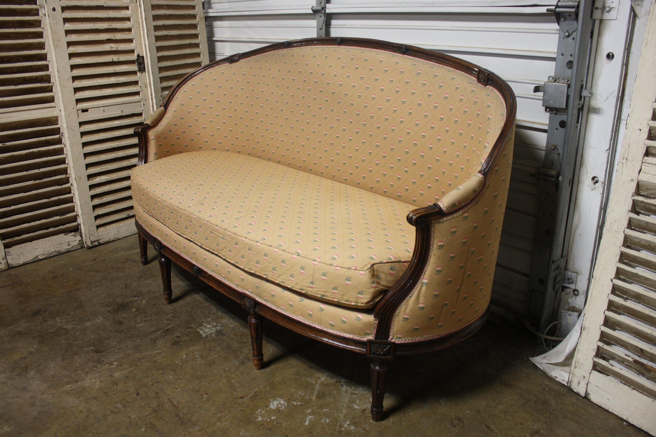 French Mid-19th Century Louis XVI Canape For Sale 3