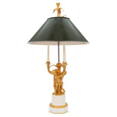 French Mid 19th Century Louis XVI St. Bouillotte Lamp