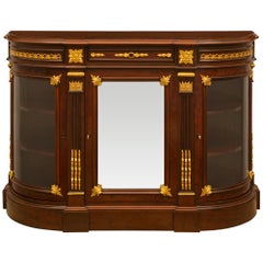Antique French, Mid-19th Century, Louis XVI St. Mahogany and Ormolu Buffet