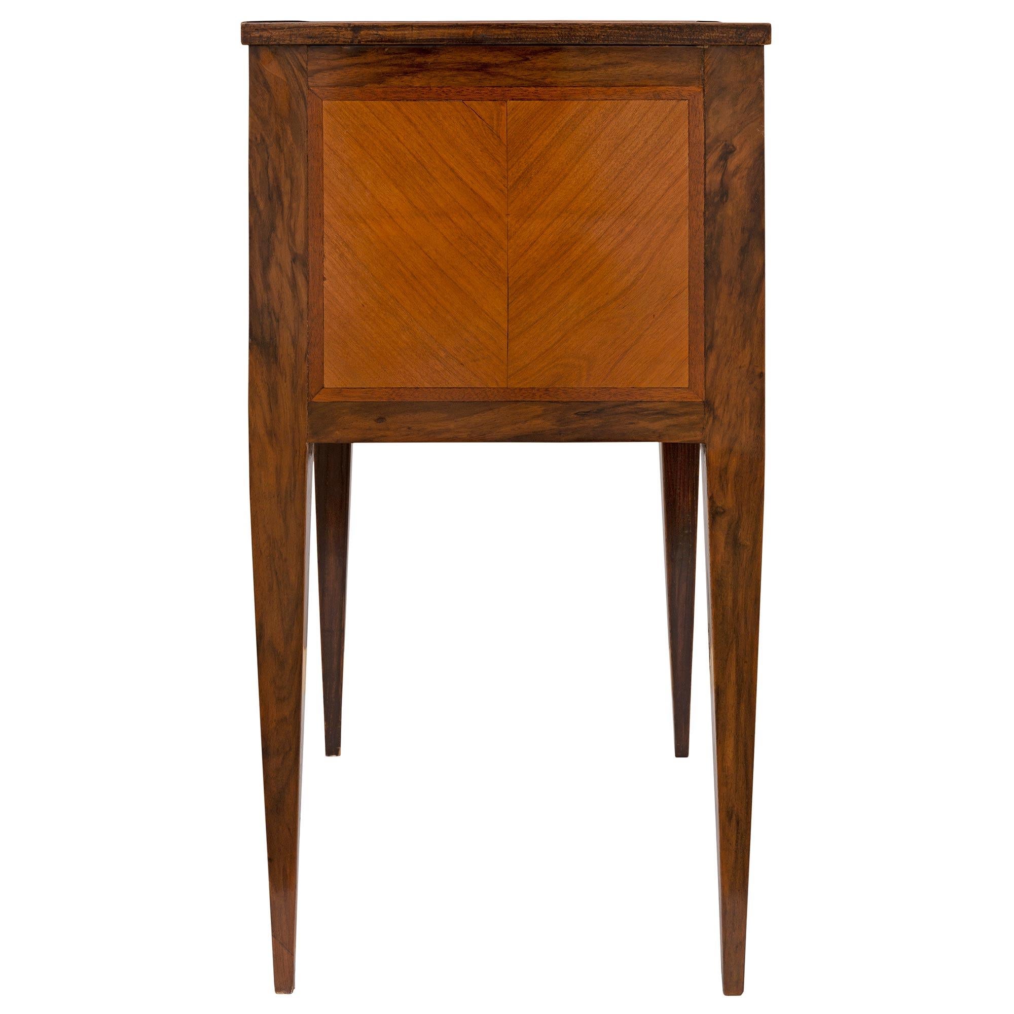 French Mid-19th Century Louis XVI St. Tulipwood and Kingwood Side Table For Sale 2