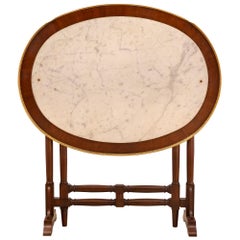 French Mid-19th Century Louis XVI Style Mahogany Gateleg Table