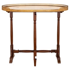 French Mid-19th Century Louis XVI Style Mahogany Gateleg Table