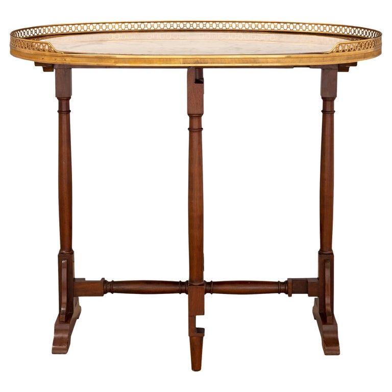 French Mid-19th Century Louis XVI Style Mahogany Gateleg Table For Sale ...