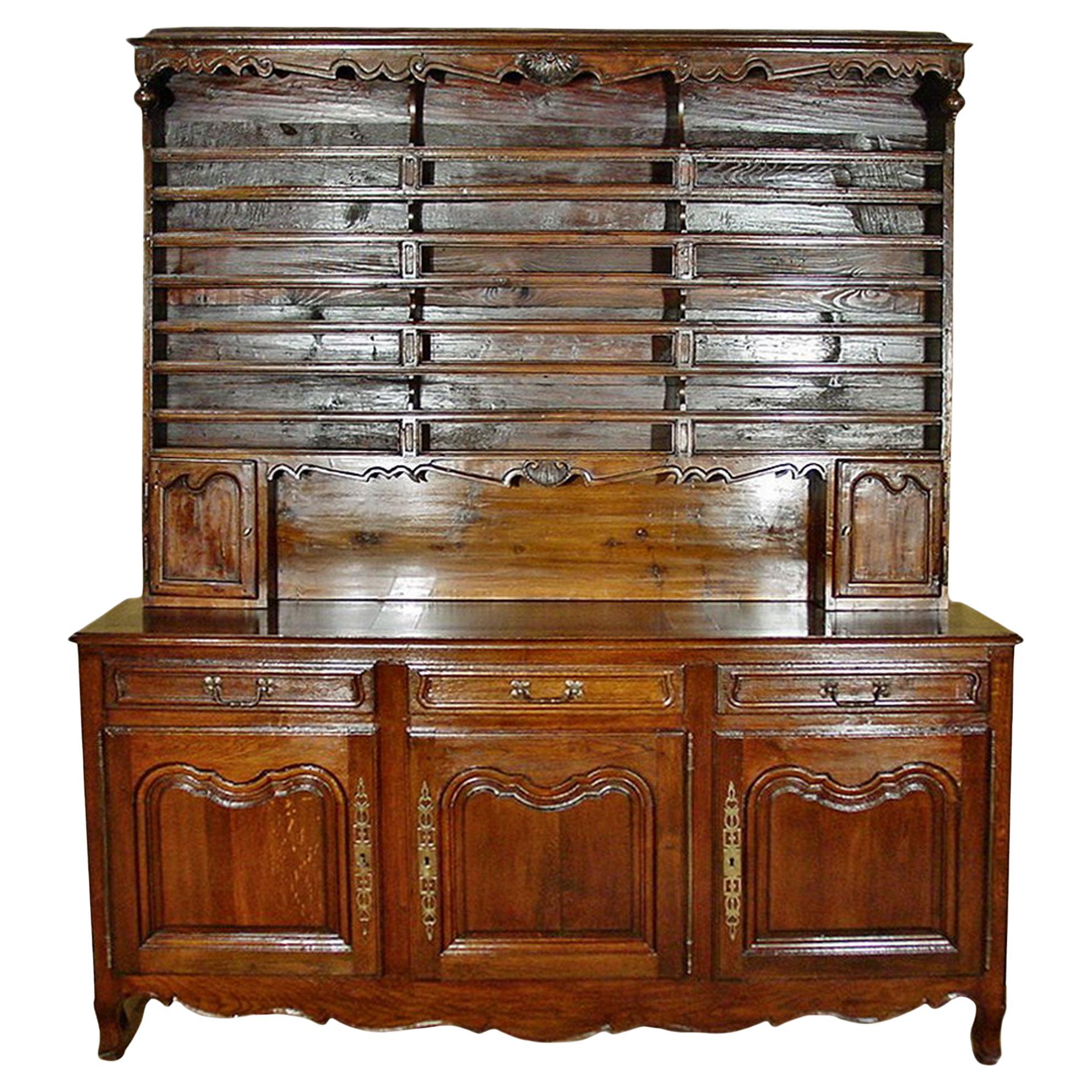 French Mid-19th Century Louis XVI Style Oak 'Vaissellier'