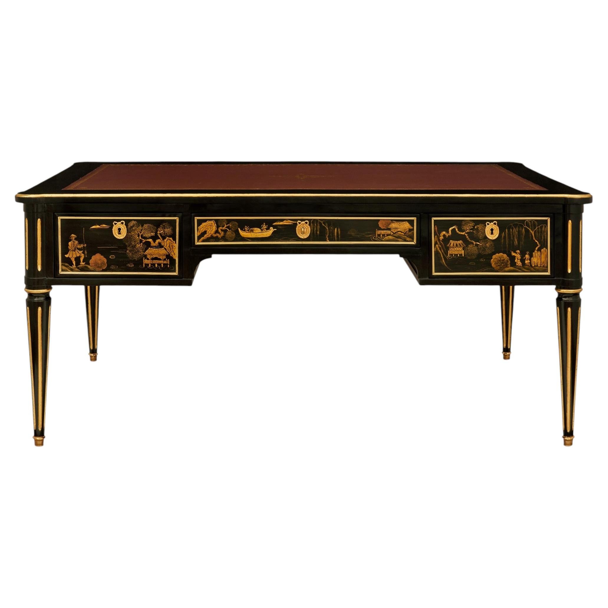 French mid 19th century Napoleon III Period Japanese Lacquer, Ormolu and Giltwoo For Sale