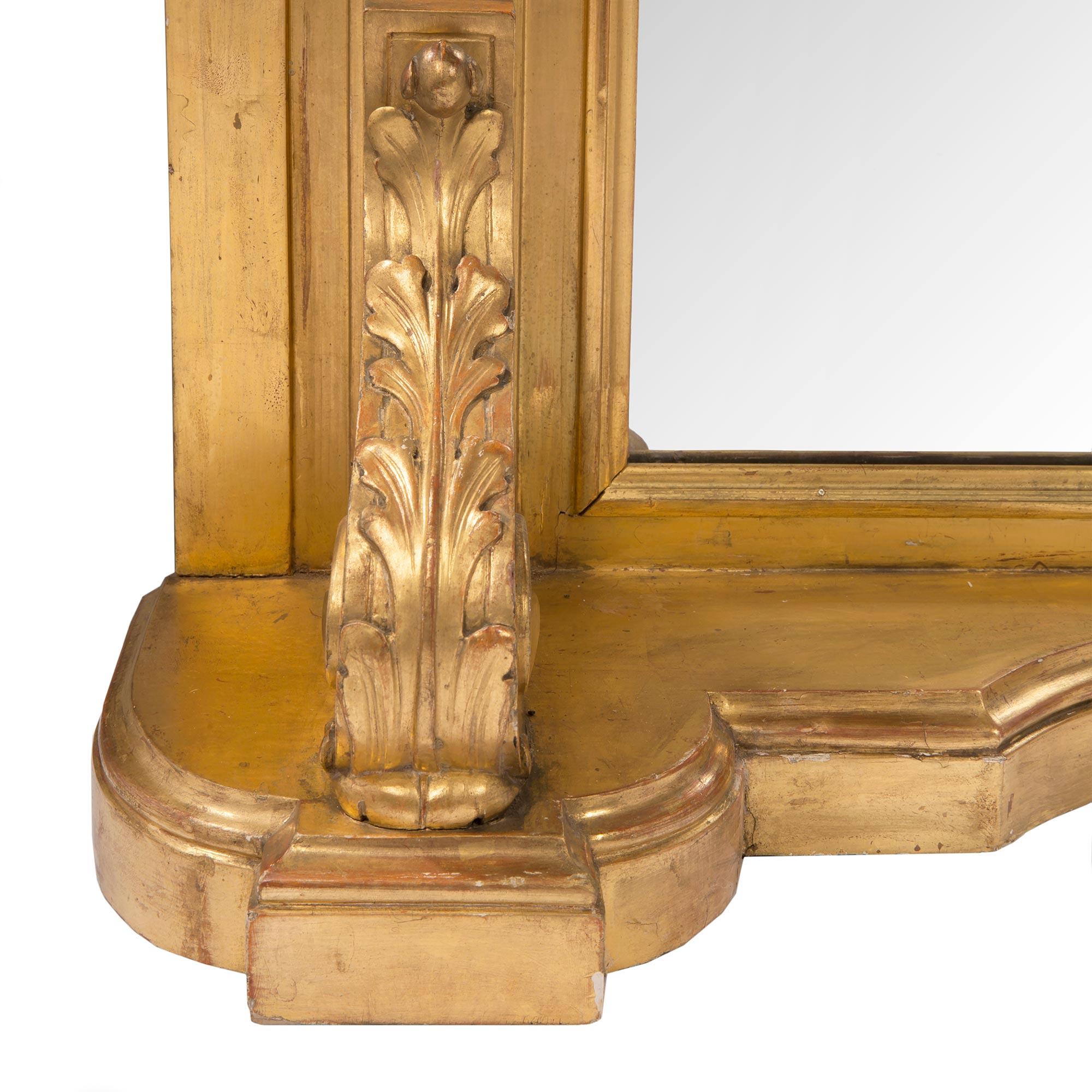 French Mid 19th Century Neo-Classical St. Giltwood Console For Sale 1