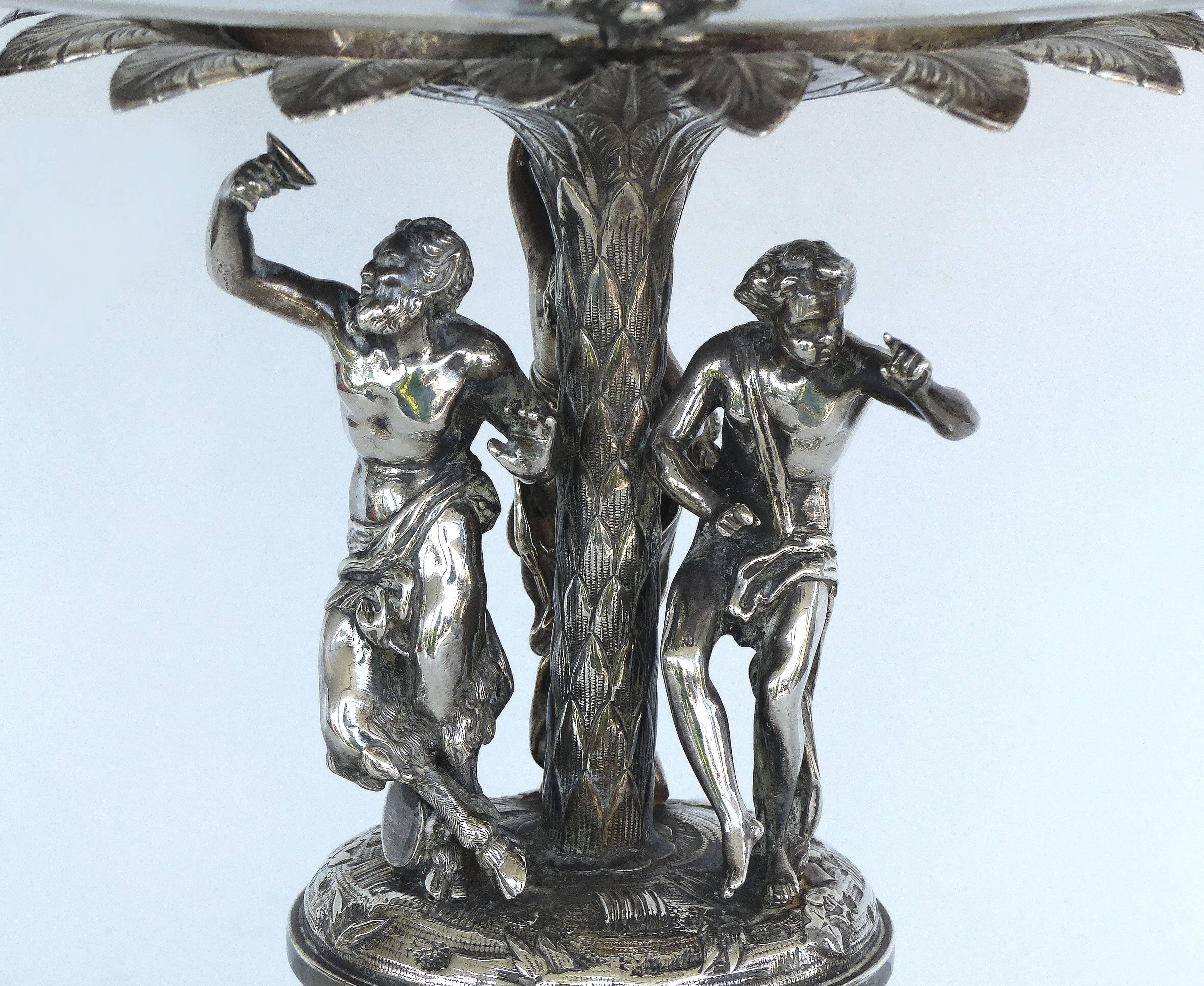 Neoclassical French Mid-19th Century Sterling Silver Centrepiece