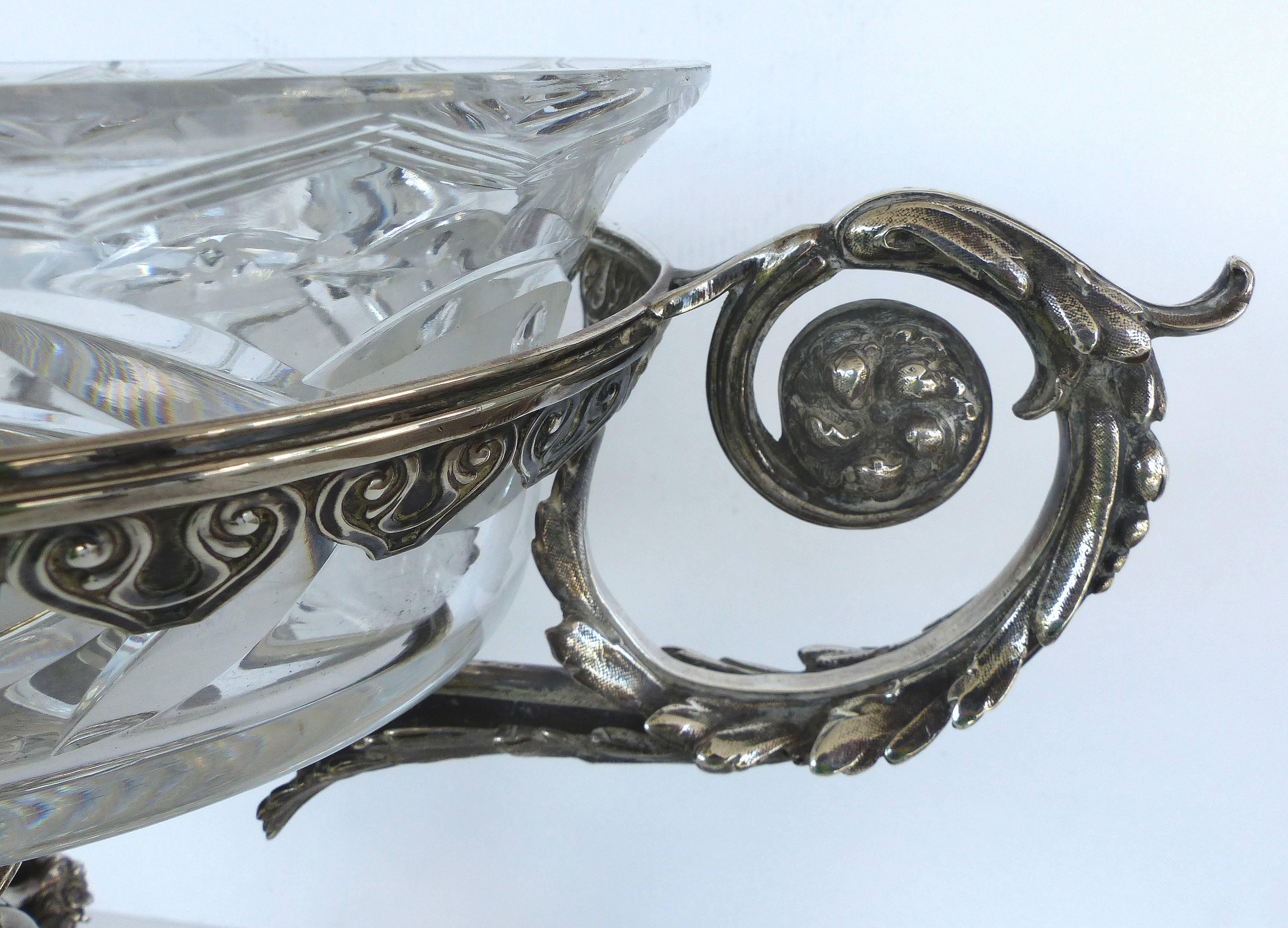 French Mid-19th Century Sterling Silver Centrepiece 4