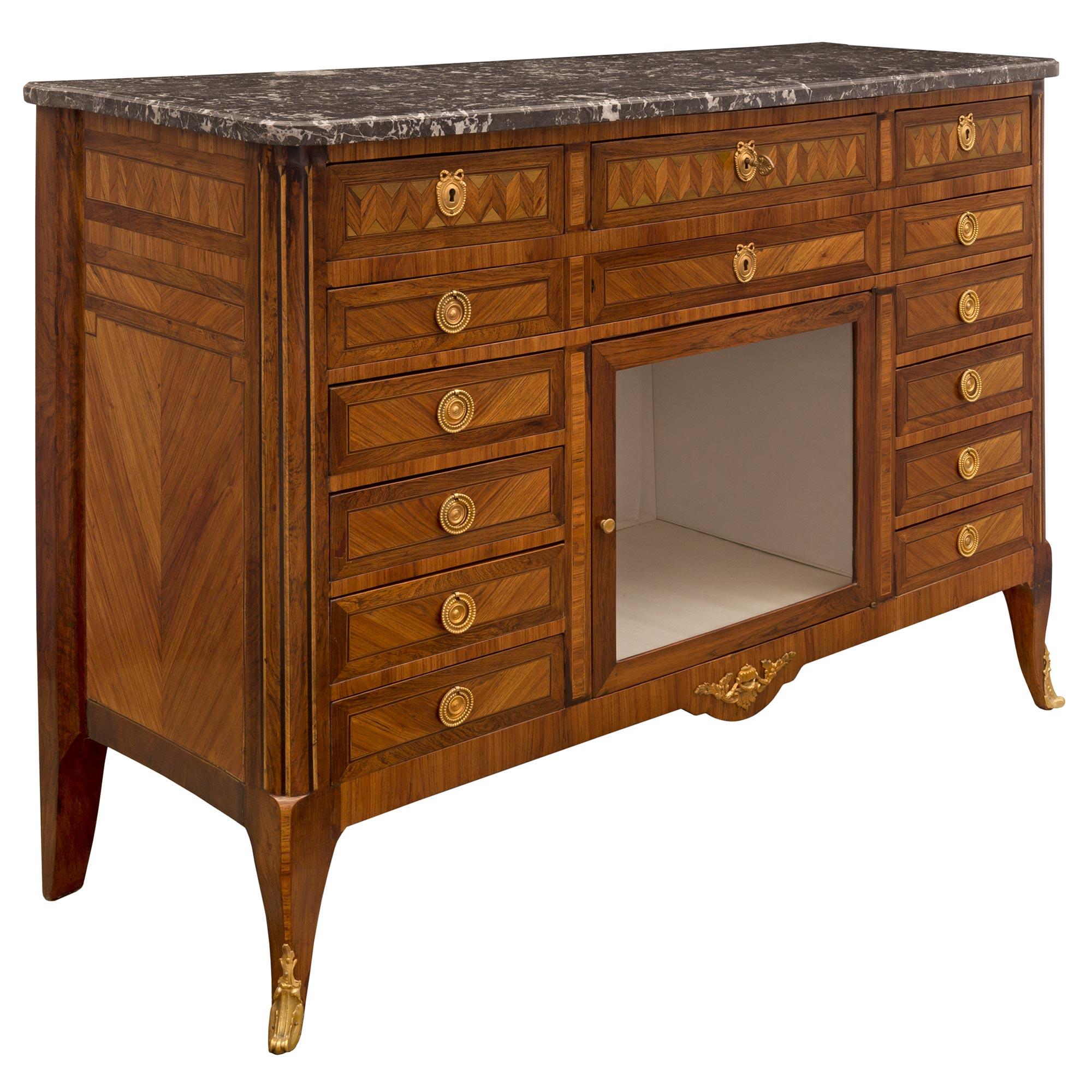 French Mid-19th Century Transitional St. Buffet Vitrine, Circa 1840 In Good Condition For Sale In West Palm Beach, FL