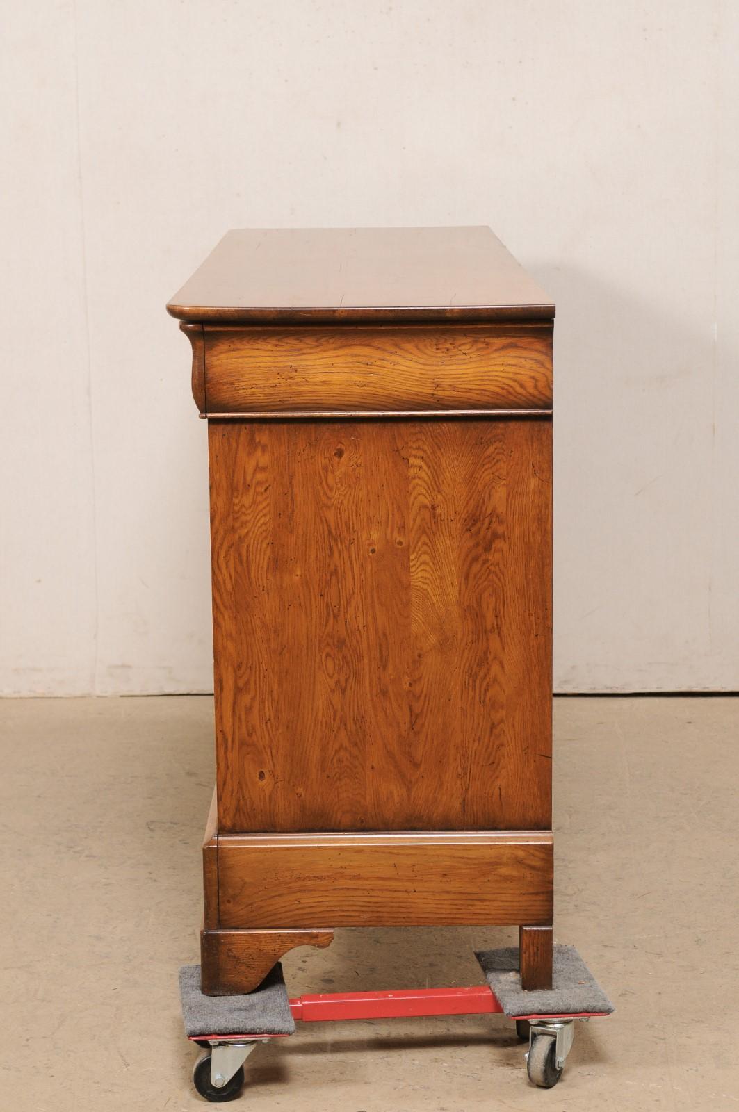 French Mid-20th C. Fruitwood Buffet Console Cabinet 5