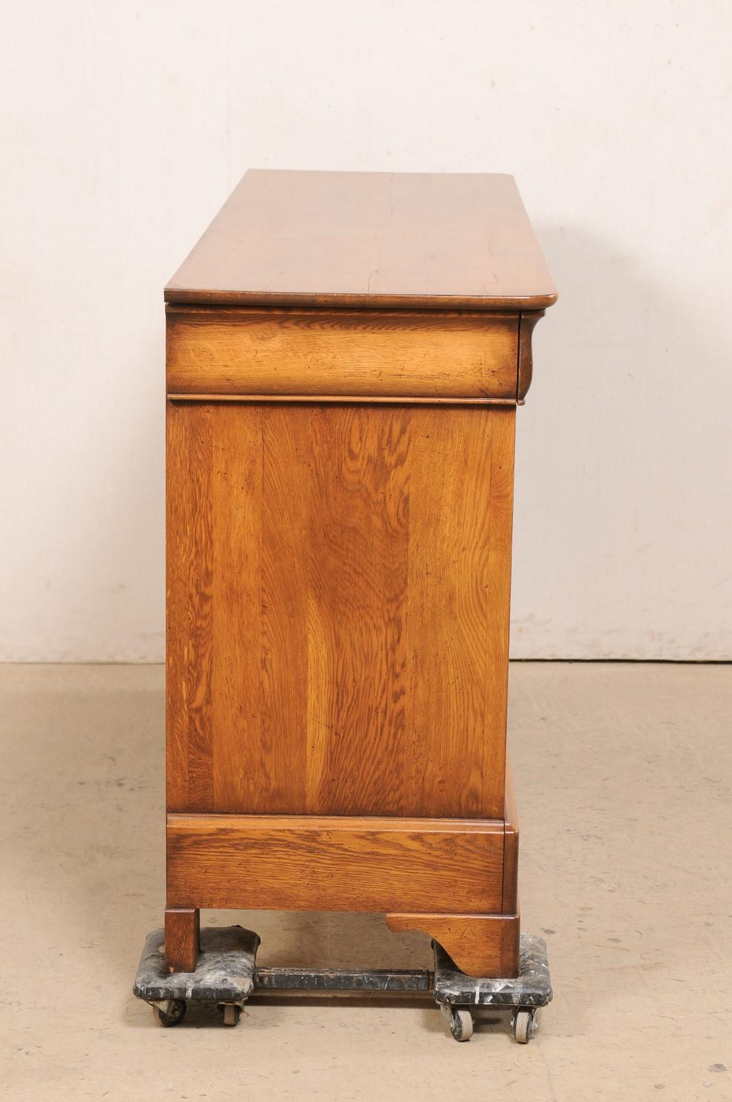 French Mid-20th C. Fruitwood Buffet Console Cabinet 2