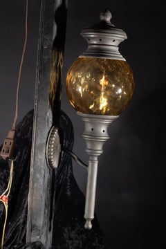French Mid 20th Century Amber Glass Sconce, Louis XVI Style