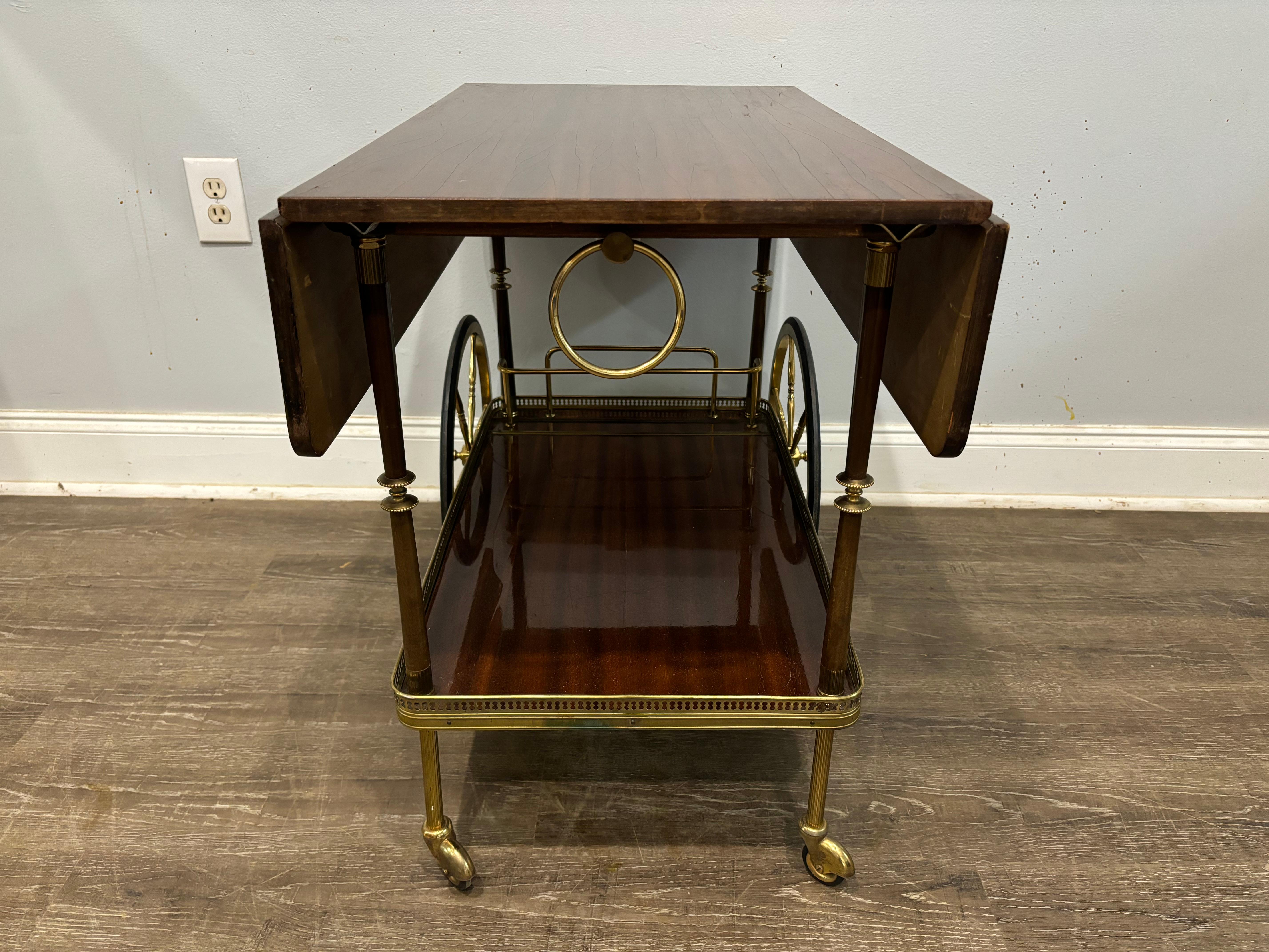 Carrito de bar francés de mediados del siglo XX en venta 4