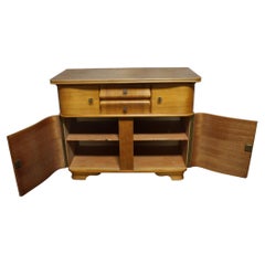 Mid-20th Century French Buffet in Elm with Nice Curves, Circa 1950