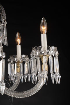 French Mid 20th Century Crystal Chandelier