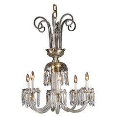Lampadario in cristallo French mid 20th Century