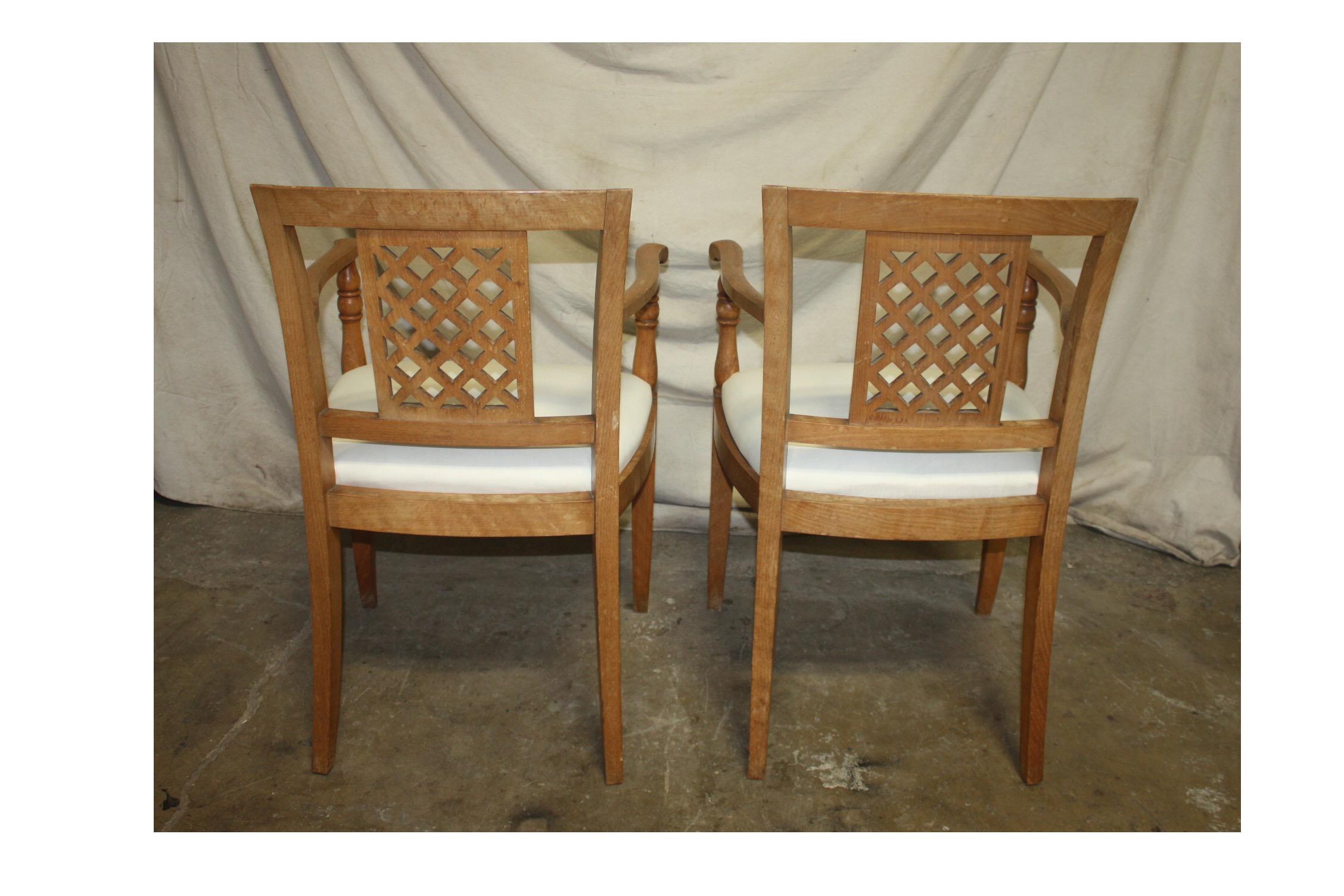 French Mid-20th Century Directoire Style Armchairs For Sale 2