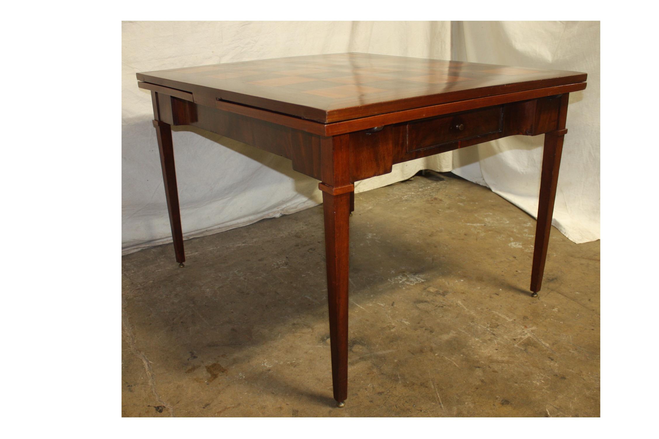 French Mid-20th Century Game Table In Good Condition In Stockbridge, GA