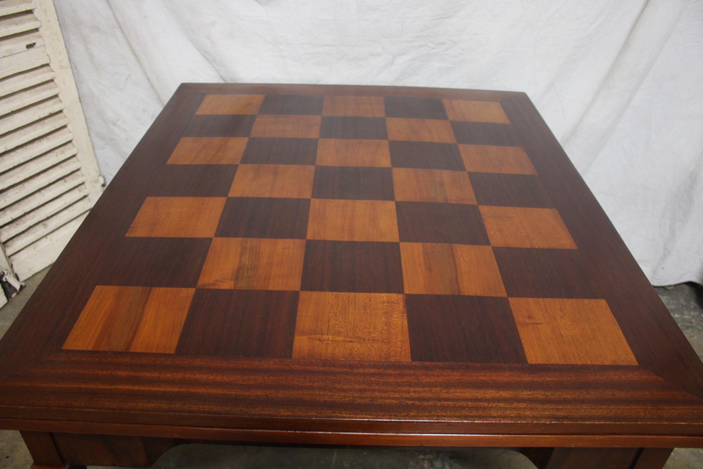 French Mid-20th Century Game Table 1