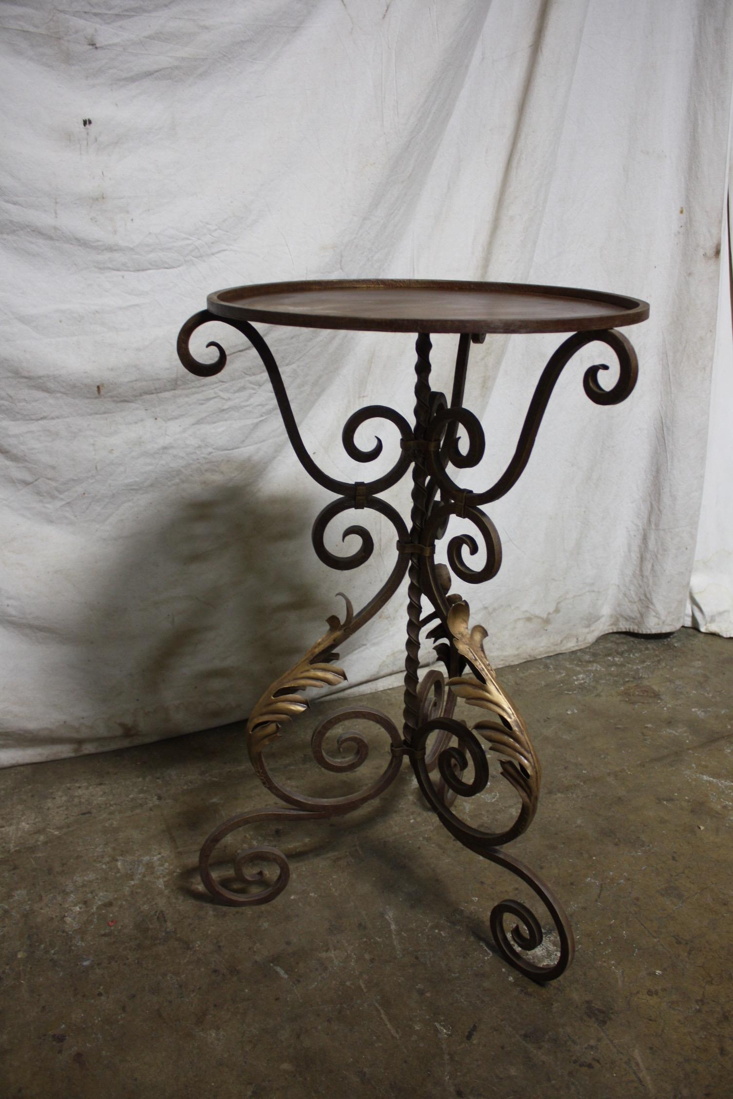 French, Mid-20th Century Iron Gueridon For Sale 2