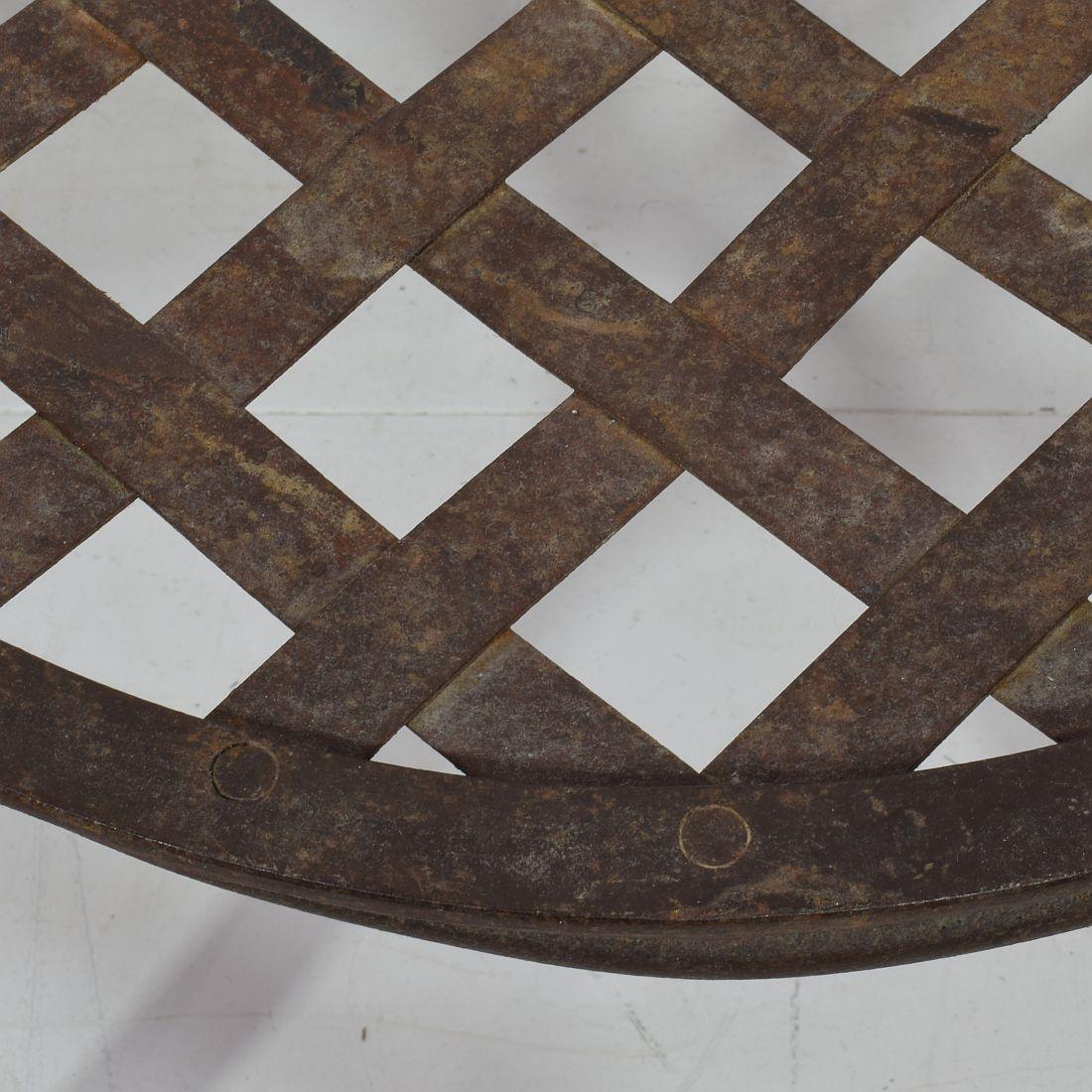 French Mid-20th Century Iron Stool or Tabouret For Sale 5