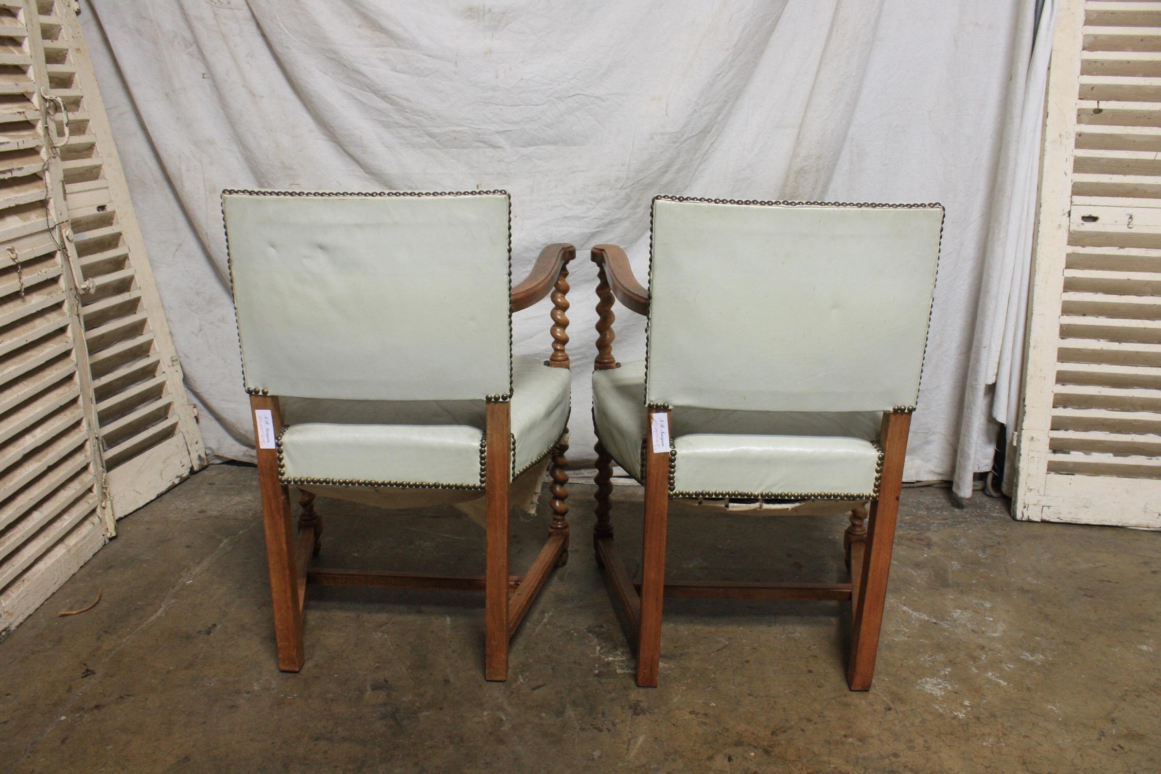 French Mid-20th Century Pairs of Armchairs 11