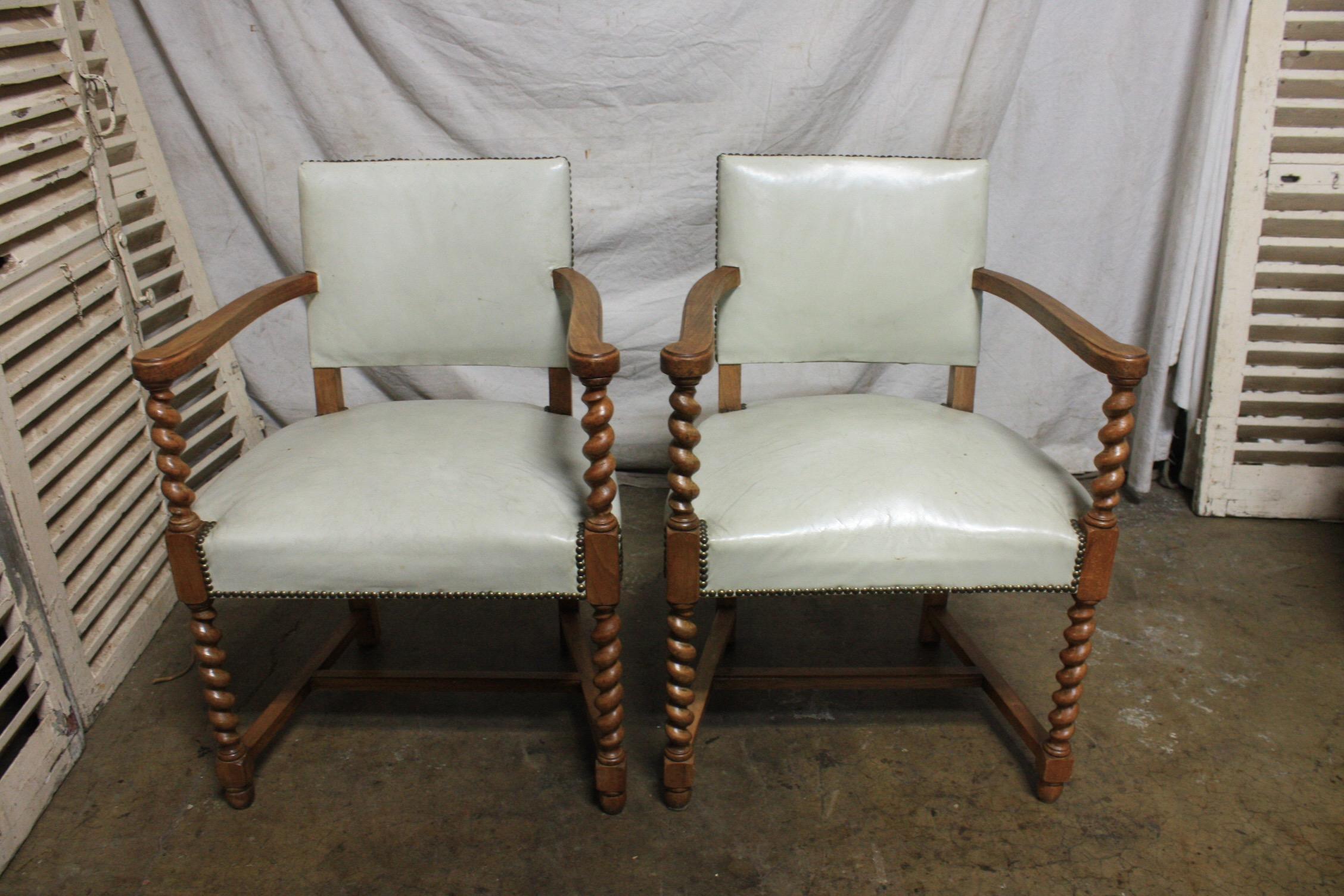 Louis XIV French Mid-20th Century Pairs of Armchairs