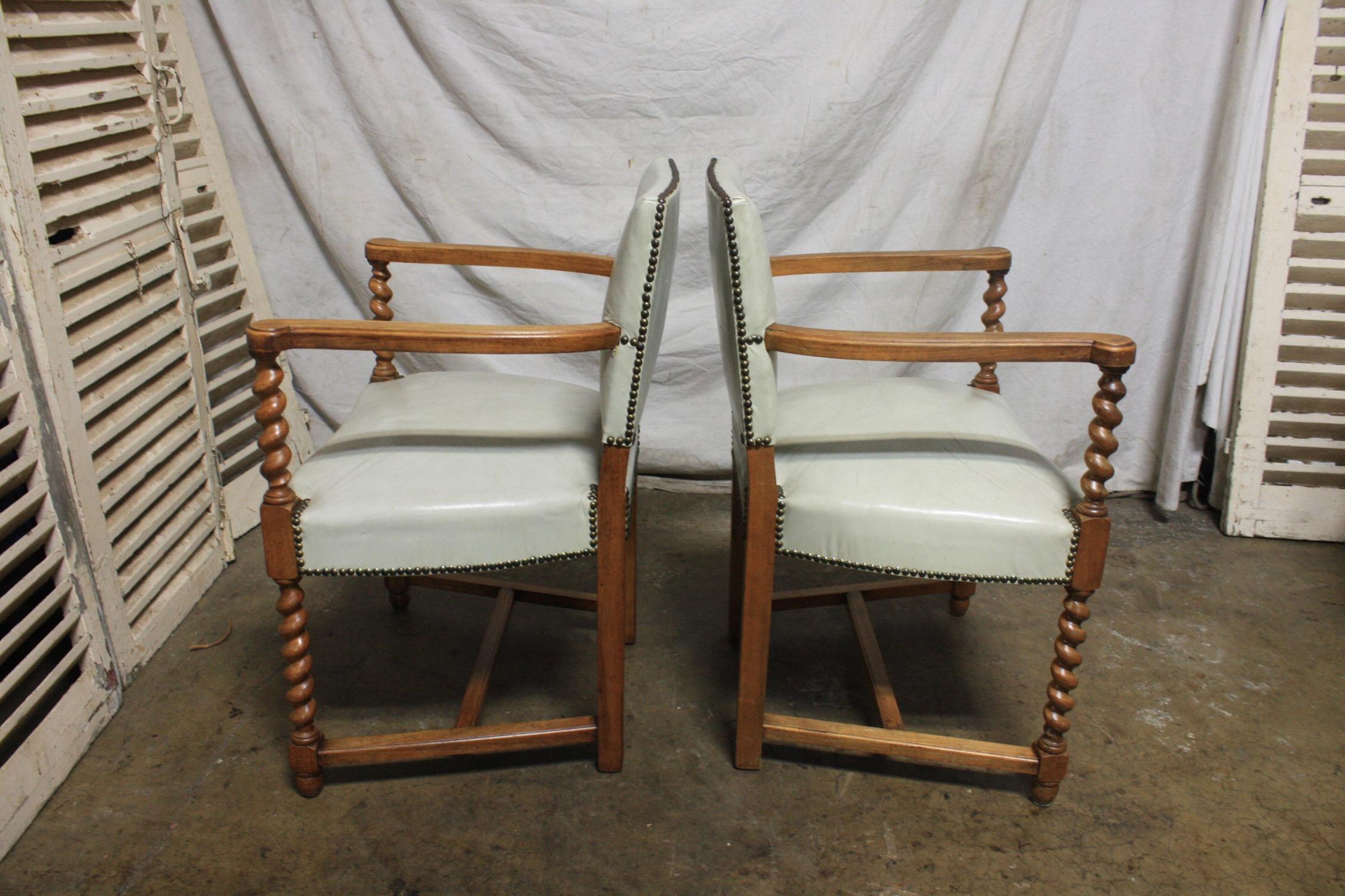 French Mid-20th Century Pairs of Armchairs 2