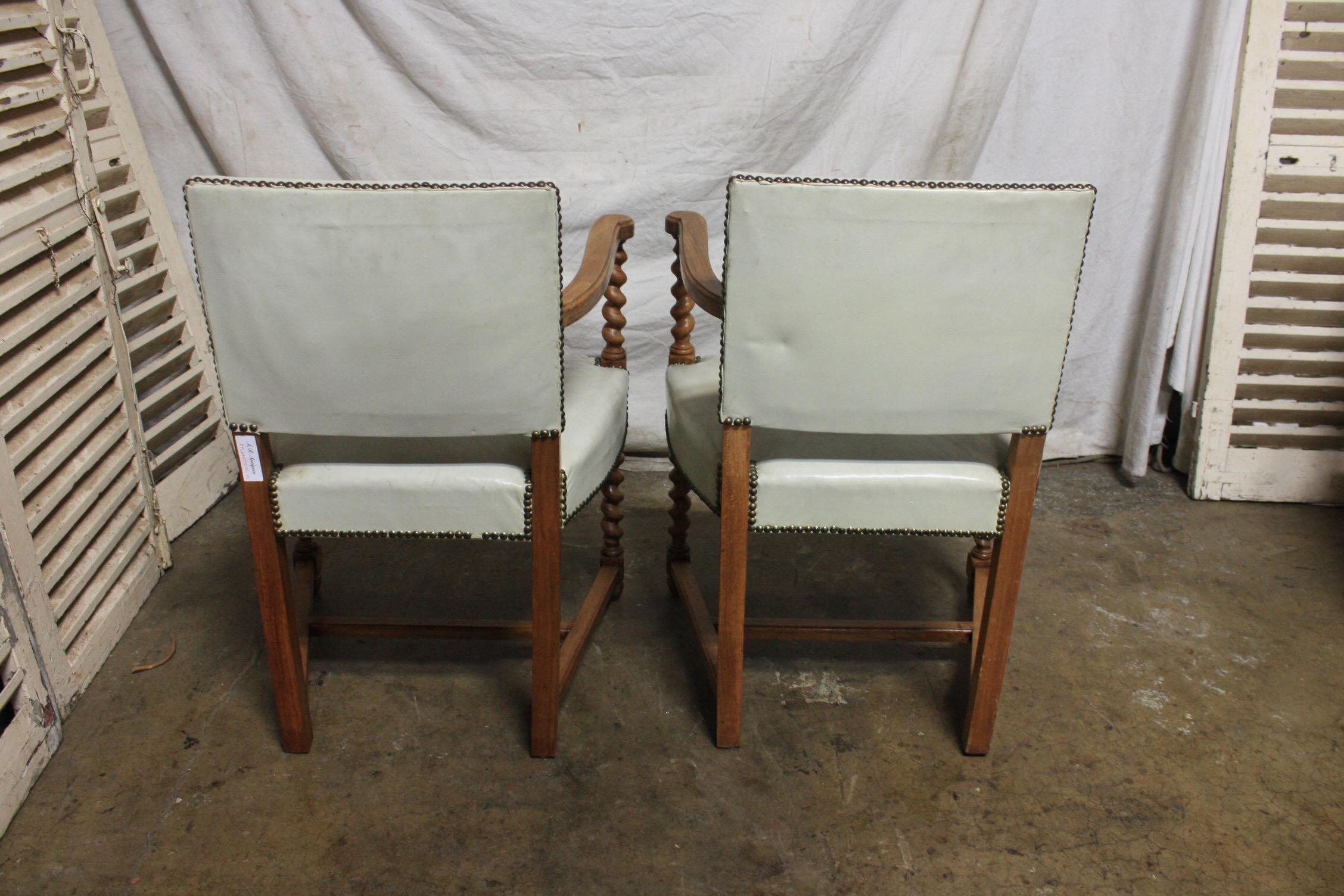 French Mid-20th Century Pairs of Armchairs 3