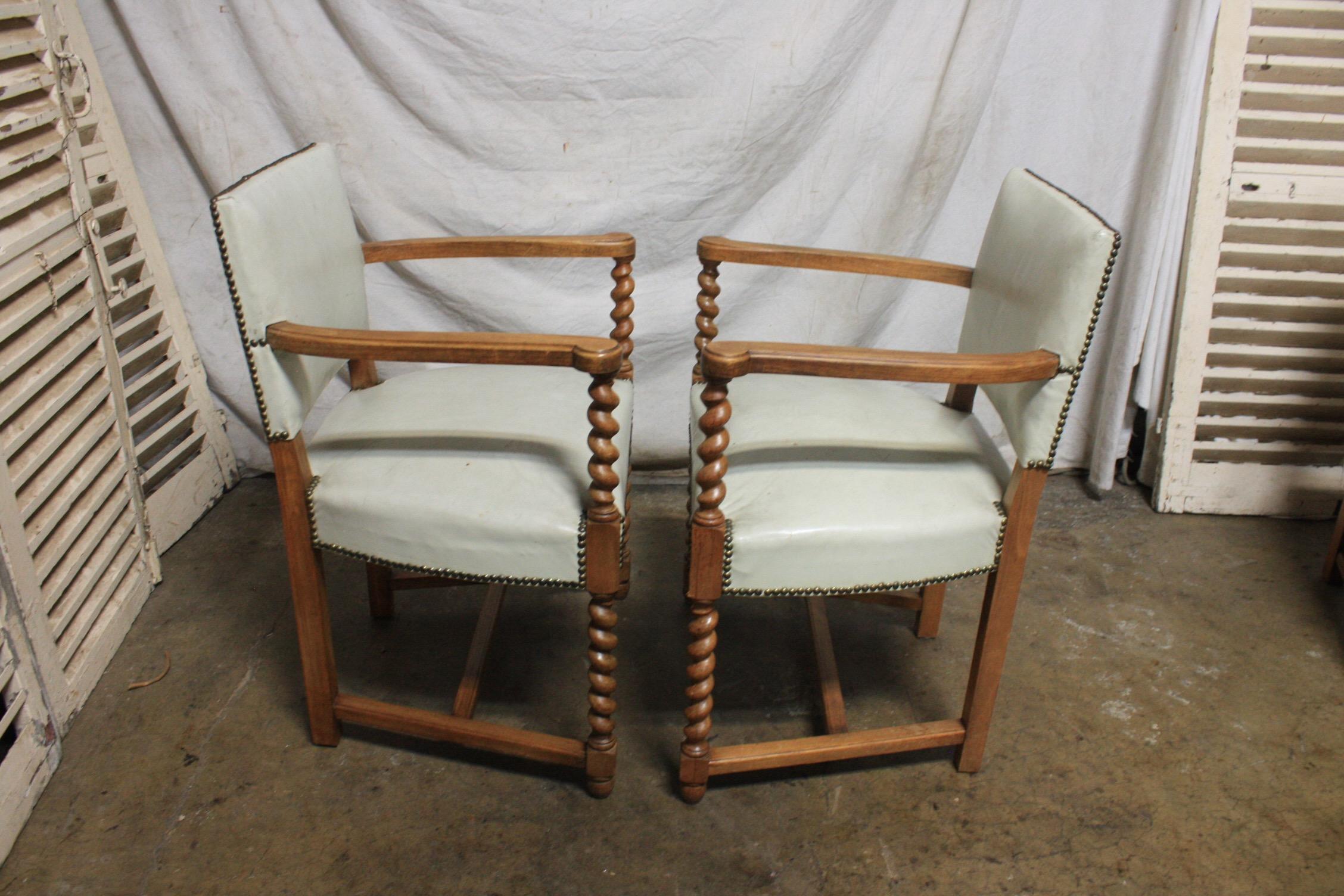 French Mid-20th Century Pairs of Armchairs 4