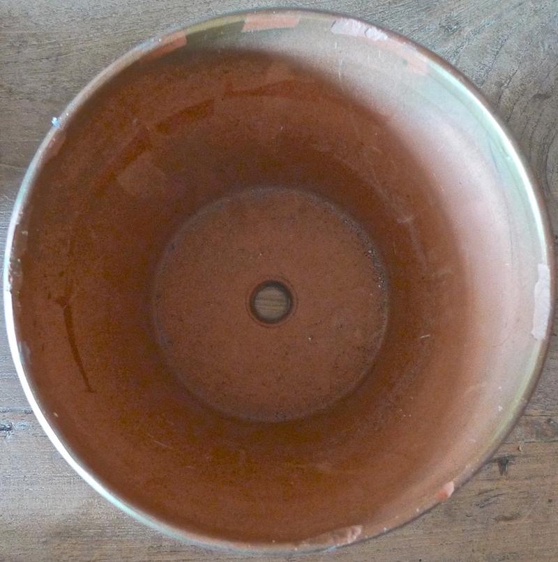French Mid-20th Century Small Ceramic Pot In Distressed Condition In Santa Monica, CA