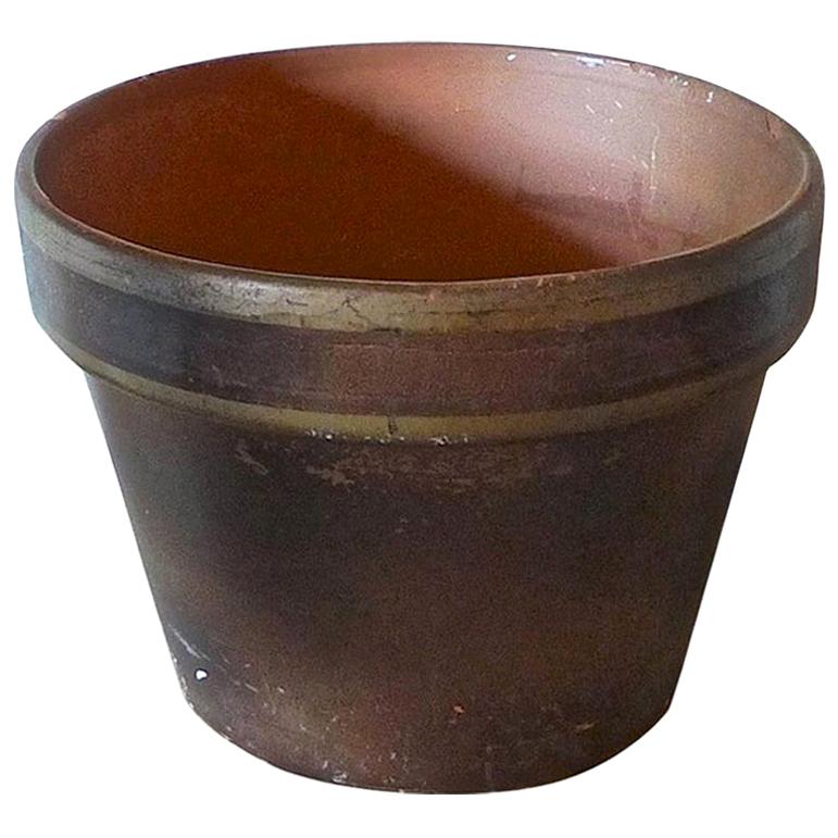 French Mid-20th Century Small Ceramic Pot