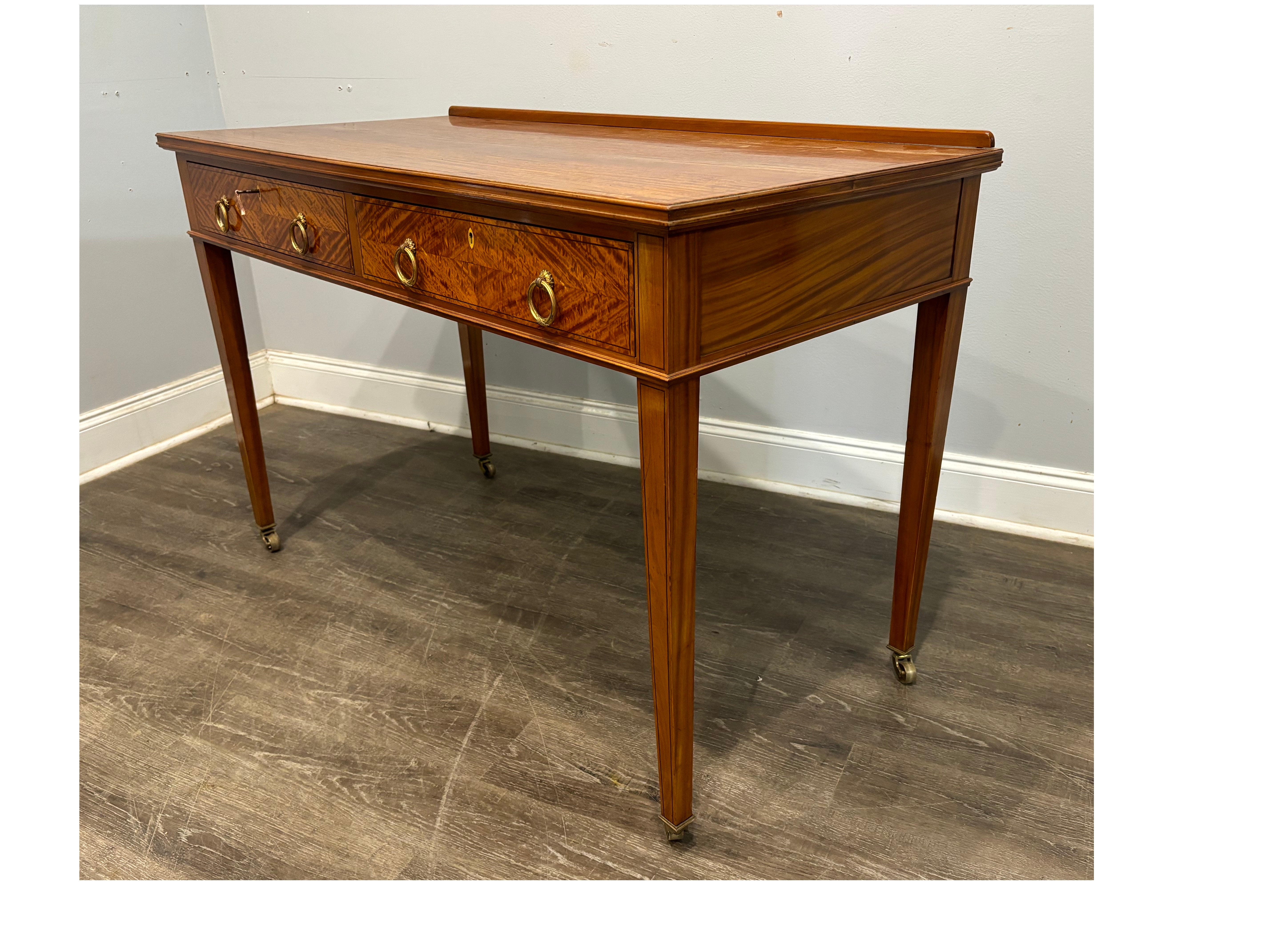 Fruitwood French Mid-20th Century Writing Table For Sale
