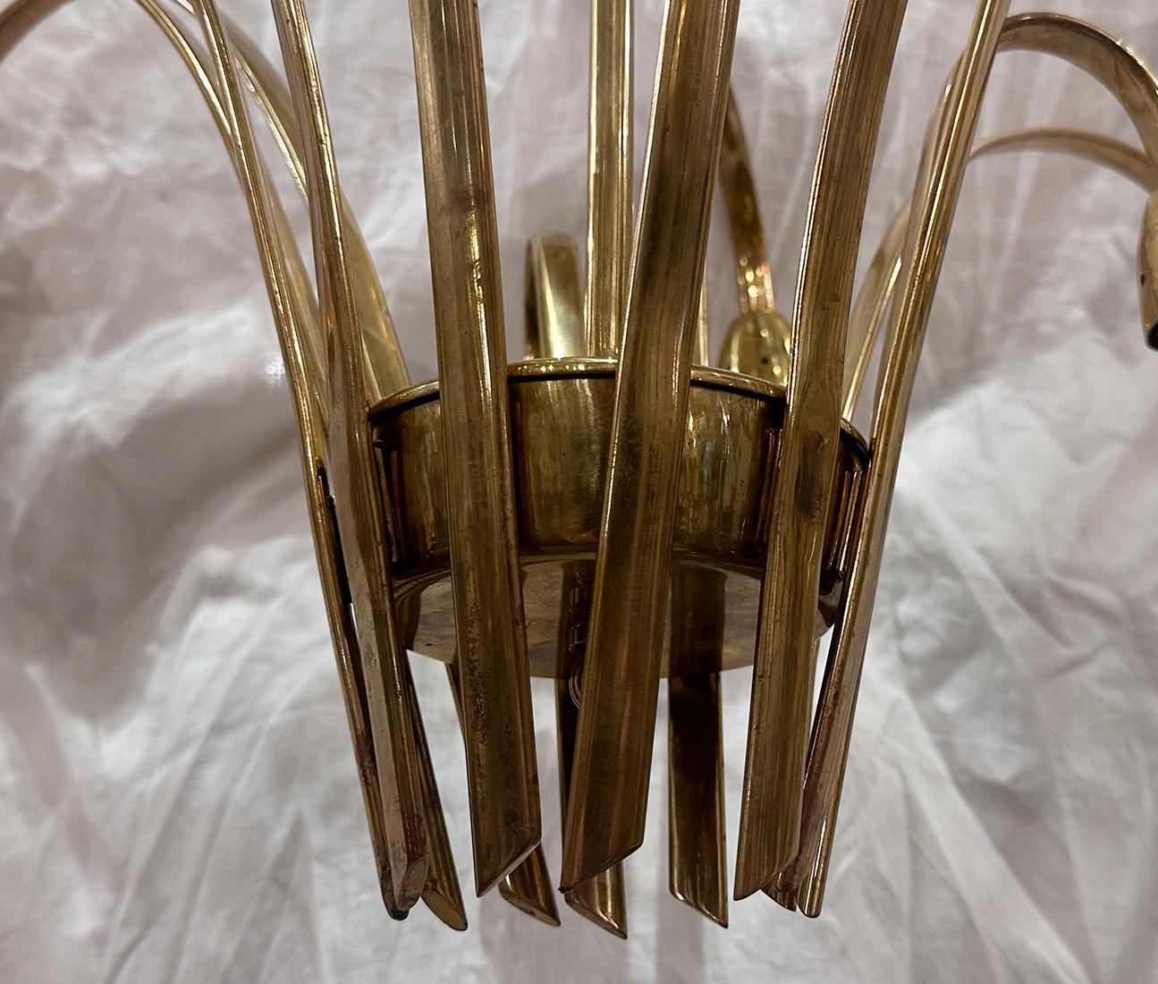 Metà XX secolo Lampadario francese di metà secolo in vendita