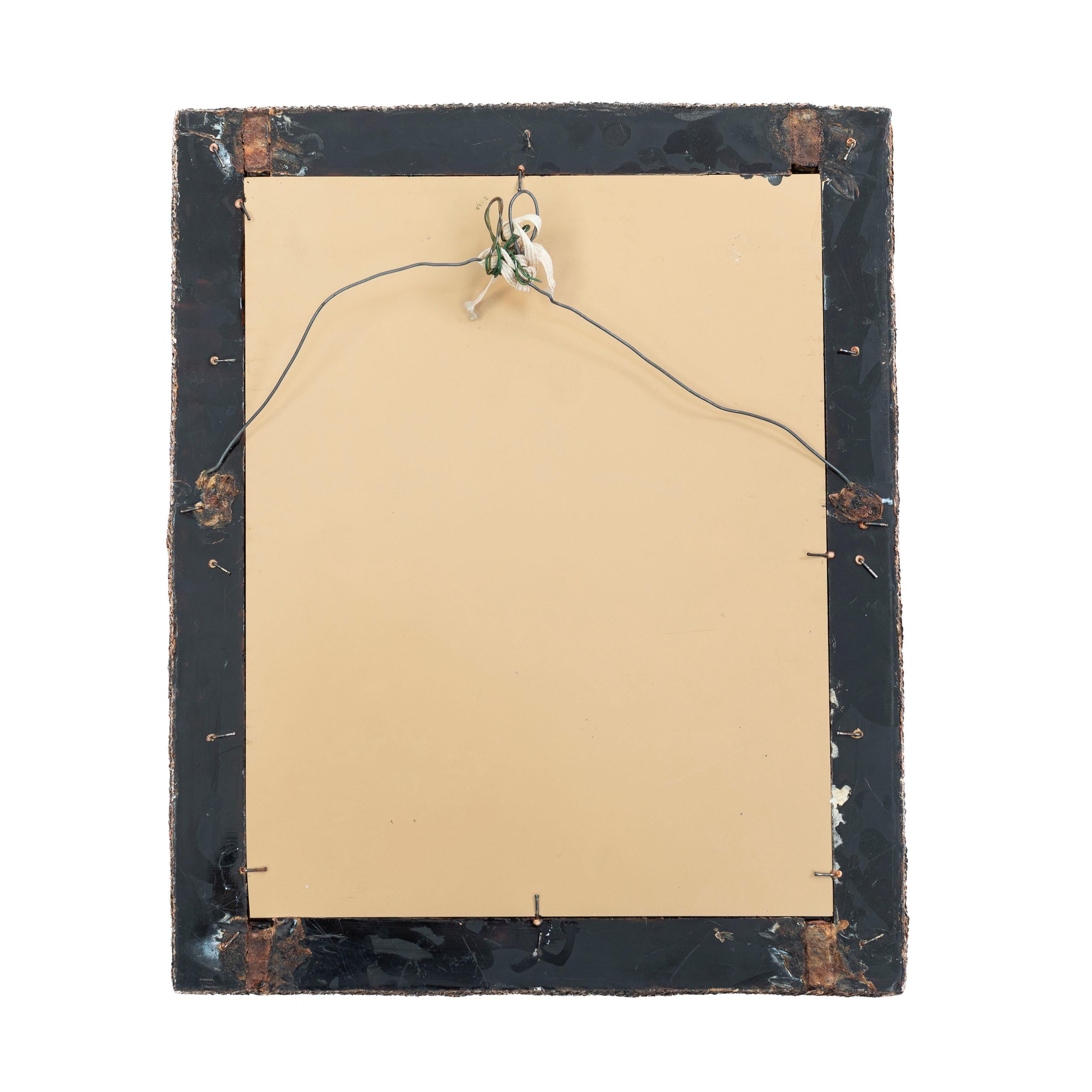 Miroir en résine et verre mosaïque dans le style de Line Vautrin années 1960 en vente 2