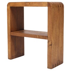 French Mid Century 1960s Chapo Style Oak Side Table