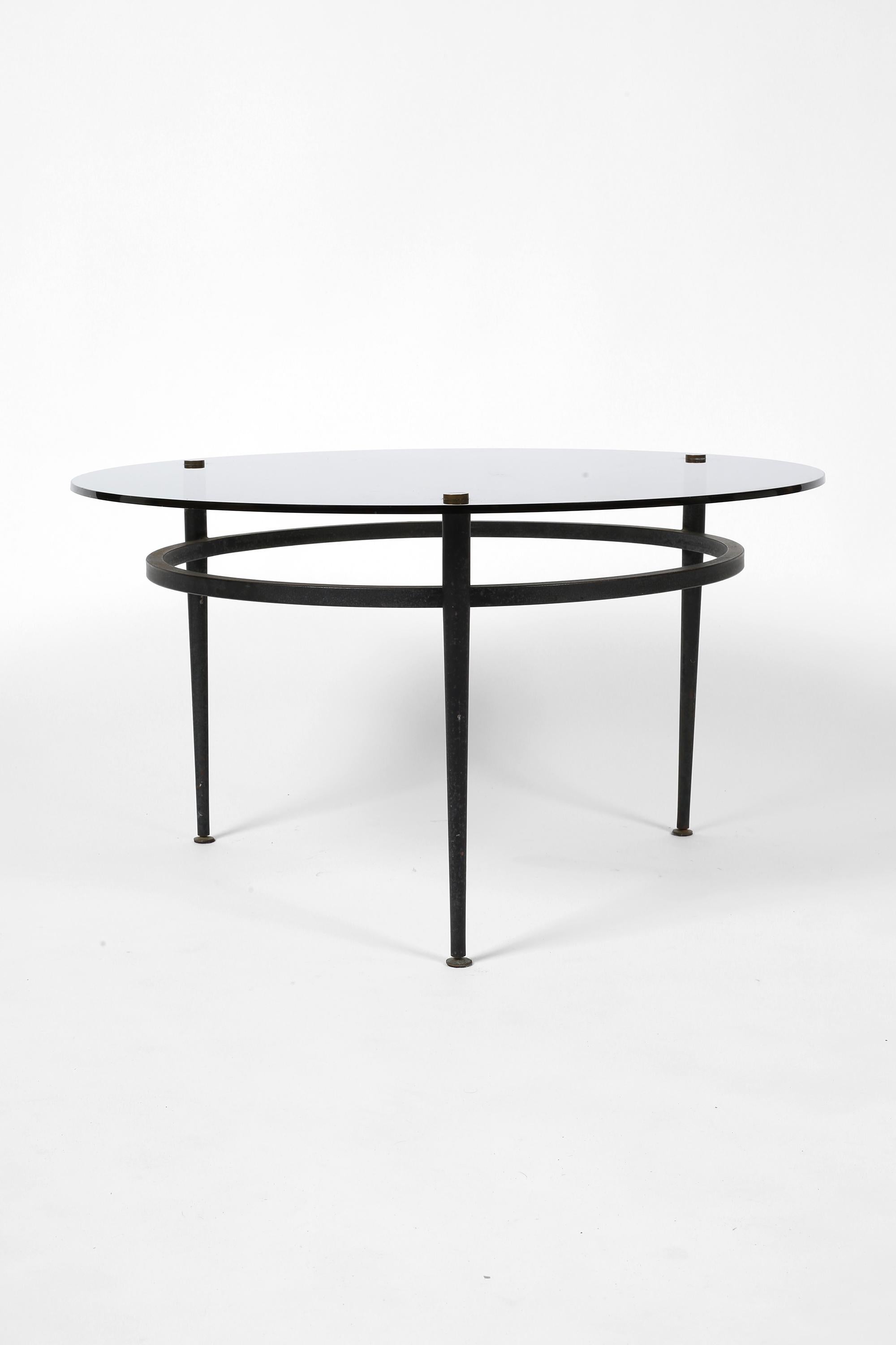 Table basse minimaliste Roger Le Bihan, milieu de siècle, années 1960 en vente 7