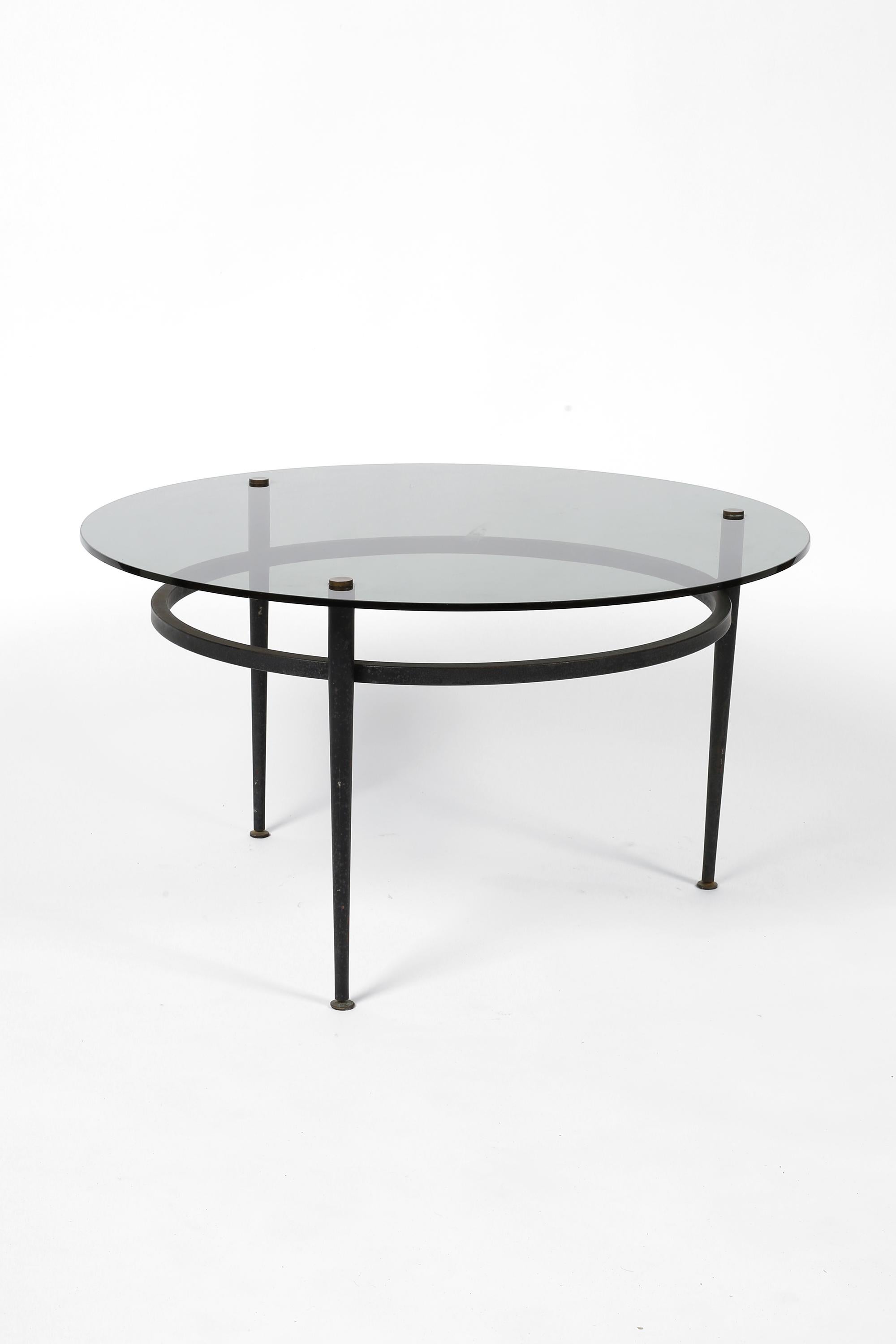 20ième siècle Table basse minimaliste Roger Le Bihan, milieu de siècle, années 1960 en vente
