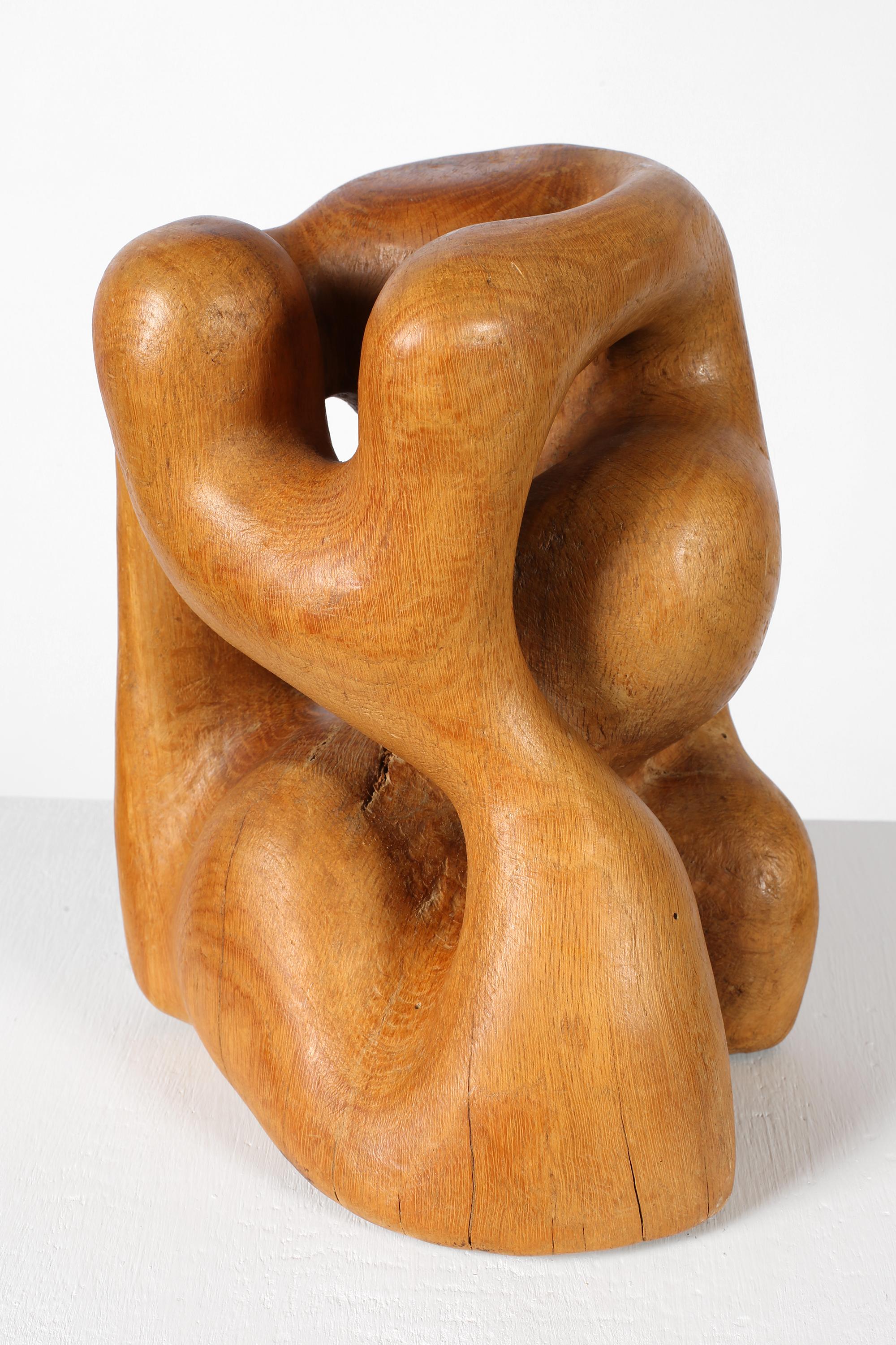 Orme Sculpture française abstraite de forme libre en bois sculpté du milieu du siècle dernier en vente