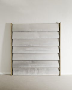 French Mid Century Aluminum Brise Soleil Sun Shutter Panel by Jean Prouvé 1950s