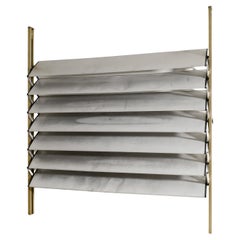 French Mid Century Aluminum Brise Soleil Sun Shutter Panel by Jean Prouvé 1950s