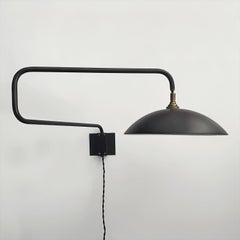 French Mid Century Articulating Counterbalance  Swing Arm Wall Sconce Light