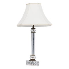 French Mid-Century Baccarat Crystal Table Lamp