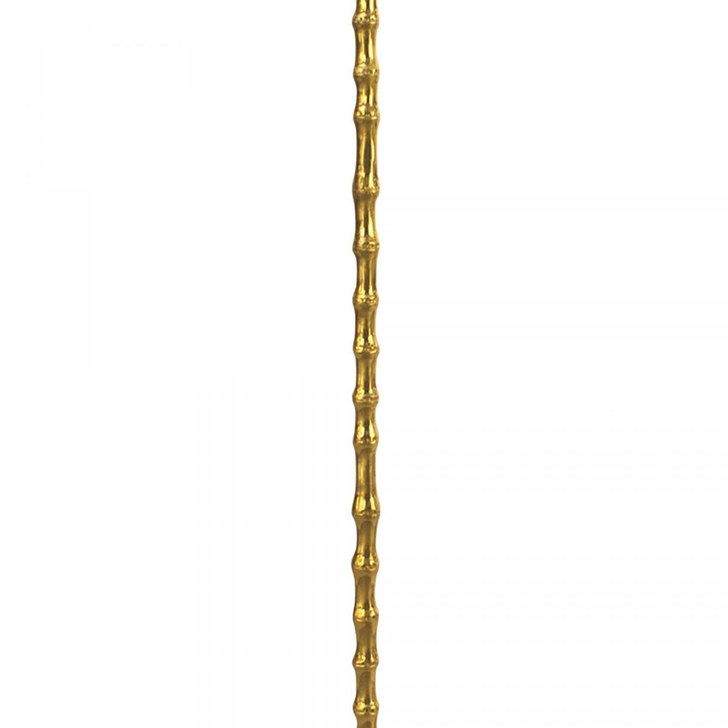 Mid-Century Modern Lampadaire en faux bambou de style Bagues du milieu du siècle en vente