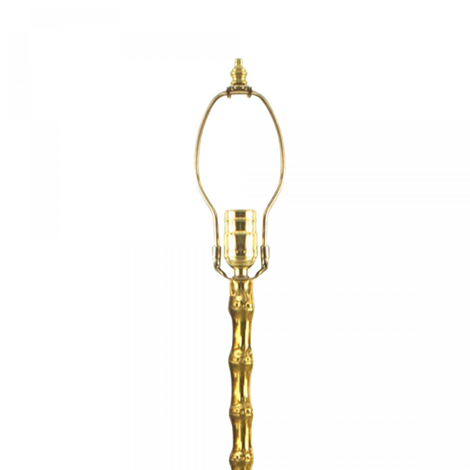 Français Lampadaire en faux bambou de style Bagues du milieu du siècle en vente