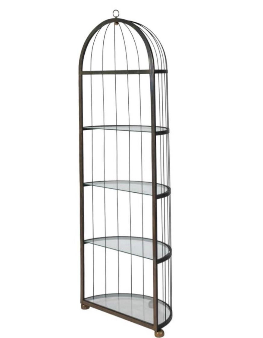 bird cage corner shelf