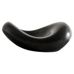French Mid Century Black Banana Bowl by Georges Jouve for Steph Simon, 1950s